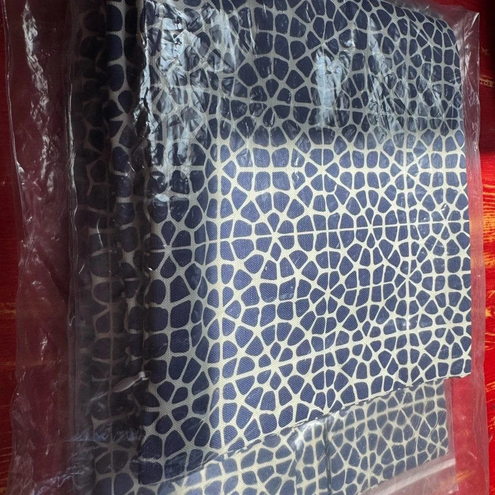 18”x18” Navy and White Geometric Throw Pillow Covers (set of 4)